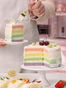 1 件未切割心形圆形蛋糕模具，适用于烘焙芝士蛋糕、千层蛋糕、彩虹蛋糕、海绵蛋糕、裸蛋糕和其他糕点，非常适合生日派对、周年纪念日、情人节情人节情人节装饰情人节情人节情人节情人节礼物 - 彩色 - 查看 10