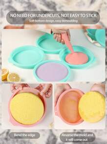 1 件未切割心形圆形蛋糕模具，适用于烘焙芝士蛋糕、千层蛋糕、彩虹蛋糕、海绵蛋糕、裸蛋糕和其他糕点，非常适合生日派对、周年纪念日、情人节情人节情人节装饰情人节情人节情人节情人节礼物 - 彩色 - 查看 4