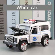 1 件大尺寸逼真越野惯性车带灯光和音乐，儿童城市模型车玩具，男孩警卫车，开门玩具车，非常适合生日玩具、圣诞礼物、返校