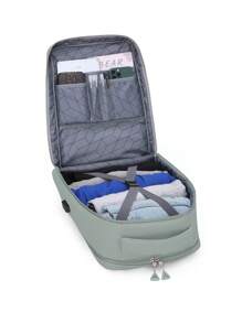 Mochila multifuncional de grande capacidade, 43x28x20 cm, potência versátil, 5 cores, essencial para viagens, mochila de grande capacidade à prova d'água conveniente, armazenamento multifuncional, adequada para deslocamento e viagens, mochila de grande capacidade necessária, fácil armazenamento para viagens de negócios, deslocamento, viagem, simples e elegante, carregamento USB, adequado para viagens de curta e longa distância, férias, exterior, visita familiar, esportes, ao ar livre, atenda às suas necessidades de viagem, preto, cinza, verde, rosa, azul