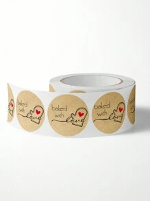 500pcs/Roll Baking Cake Handmade Labels, Pastry Food Festival Decoration Stickers Labels,School Supplies,Back To School
