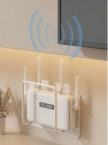 Wall Mounted Router Holder Shelf, Living Room Wall Mount Stand For Set-Top Box, Wifi Router - White - View 6