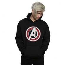 Marvel Sudadera con capucha negra para hombres con el símbolo "Whatever It Takes" de Avengers: Endgame - Negro - Ver 2