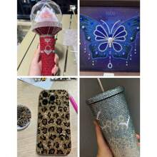 0.2cm/0.3cm/0.4cm/0.5cm Flat Bottom Crystal Rhinestone, Resin Diamond Decor For Cups, Toys, DIY, Shoes, Clothing Decoration Materials