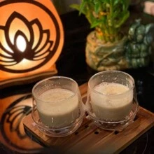 250毫升双层玻璃咖啡杯，耐热，可放入微波炉和洗碗机，礼品 - 透明 - 查看 4