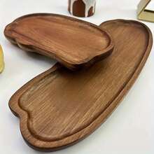 Bandeja de madeira natural, decoração rústica para casa, bandeja de madeira multiuso, bandeja de madeira para sabonetes, toalhas, bijuterias, velas, aromas, vasos, joias, adequada para banheiro, penteadeira, armazenamento, área externa, festa, presentes de casamento e ocasiões especiais