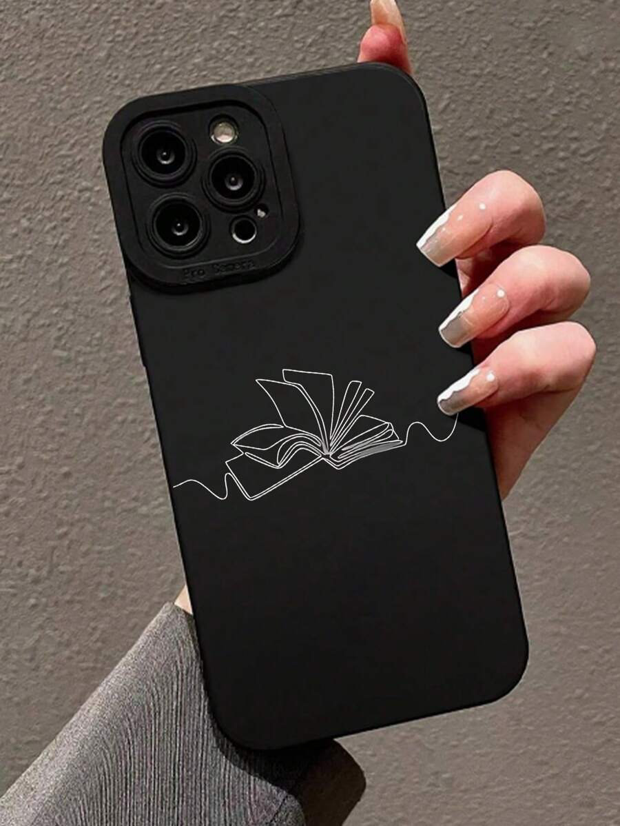 1 件装 书本图案黑瞳 全身防震手机壳 兼容 iPhone