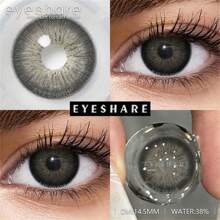 EYESHARE 1 副自然色镜片眼睛彩色美容隐形眼镜蓝绿色彩色镜片用于眼睛年度美容隐形眼镜万圣节服装角色扮演 - ALPS-BALCK - 查看 5