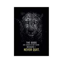 1pc Wall Arts Posters Modern Quotes Animals Inspirational Phrases Poster Printing Inspirational Words Wall Art Canvas Painting Tiger Lion Leopard Eagle Office Decoration Home Decoration Canvas Art, Frameless - Multicolor - View 69