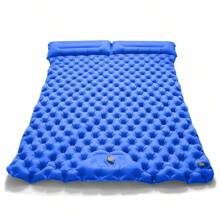 Our Full Size Double Inflatable Camping Mat Set Not Only Integrates A Pillow, But Also Weighs Only 2.9 Lbs! Folded Size Is Just 12.2x5 Inches! Saves Backpack Space And Weight, More Convenient To Carry! For Outdoor Use Like RV Camping, Hiking, Road Trips, Etc. This Self-Inflating Sleeping Pad Can Also Be Used As A Guest Bed. - Multicolor - View 8