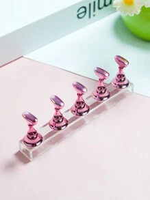 美甲展示架，用于展示按压式美甲片；磁性假指甲支架，用于练习美甲；初学者亚克力美甲套装配件；美甲沙龙设备及装饰；棋盘形美甲盘支架；带磁性底座的练习支架；艺术展示架；美甲工具 - 彩色 - 查看 4