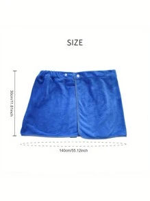 1 件男士柔软耐磨浴巾，纯色短裤，超细纤维浴巾，裹巾，适用于健身房水疗游泳、桑拿、淋浴、浴室、度假海滩、露营，是送给家人、朋友的理想礼物 - 彩色 - 查看 5