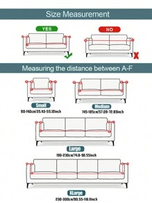 1pc Metallic Marble Print Stretchy Sofa Slipcover - Multicolor - View 3