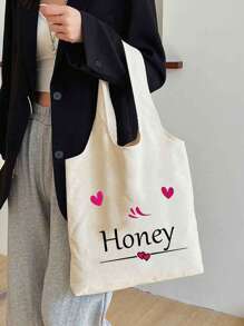 Bolso de hombro de lona personalizado, bolso de mano personalizado, un regalo memorable, se puede personalizar con tu diseño único, úsalo tú mismo o regálaselo a otros, para amigos, mamá, maestros, bolso de gran capacidad para mujeres, bolso escolar, gran capacidad, plegable, portátil, ligero, para adolescentes, mujeres estudiantes universitarias, trabajadores de cuello blanco, universidad, perfecto para la oficina, escuela primaria, vacaciones, playa, el mejor regalo del Día del Maestro Bolsos para señoras