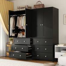Black - 2 Wardrobes