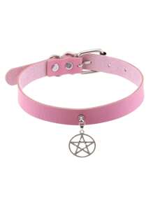 1 Peça Gargantilha Punk Goth com Rebite, Série Temática Rosa Fofa e Sexy Adequada para Uso Diário/Festa para Mulheres, Presente Criativo para Natal, Dia dos Namorados, Carnaval