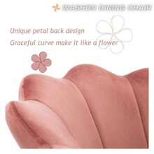 WAHSON OFFICE CHAIRS 1PC Wahson Velvet Swivel Office Chair Height Adjustable Desk Chair For Bedroom/Dressing Table (White) - Pink - View 3