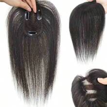 12 英寸瑞士蕾丝隐形人发发片夹式天然假发刘海女士 - SNatural - 查看 1