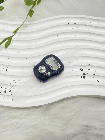 3 pezzi Contatore digitale a 5 cifre, contatore digitale portatile a clic per golf, conteggio, colore casuale