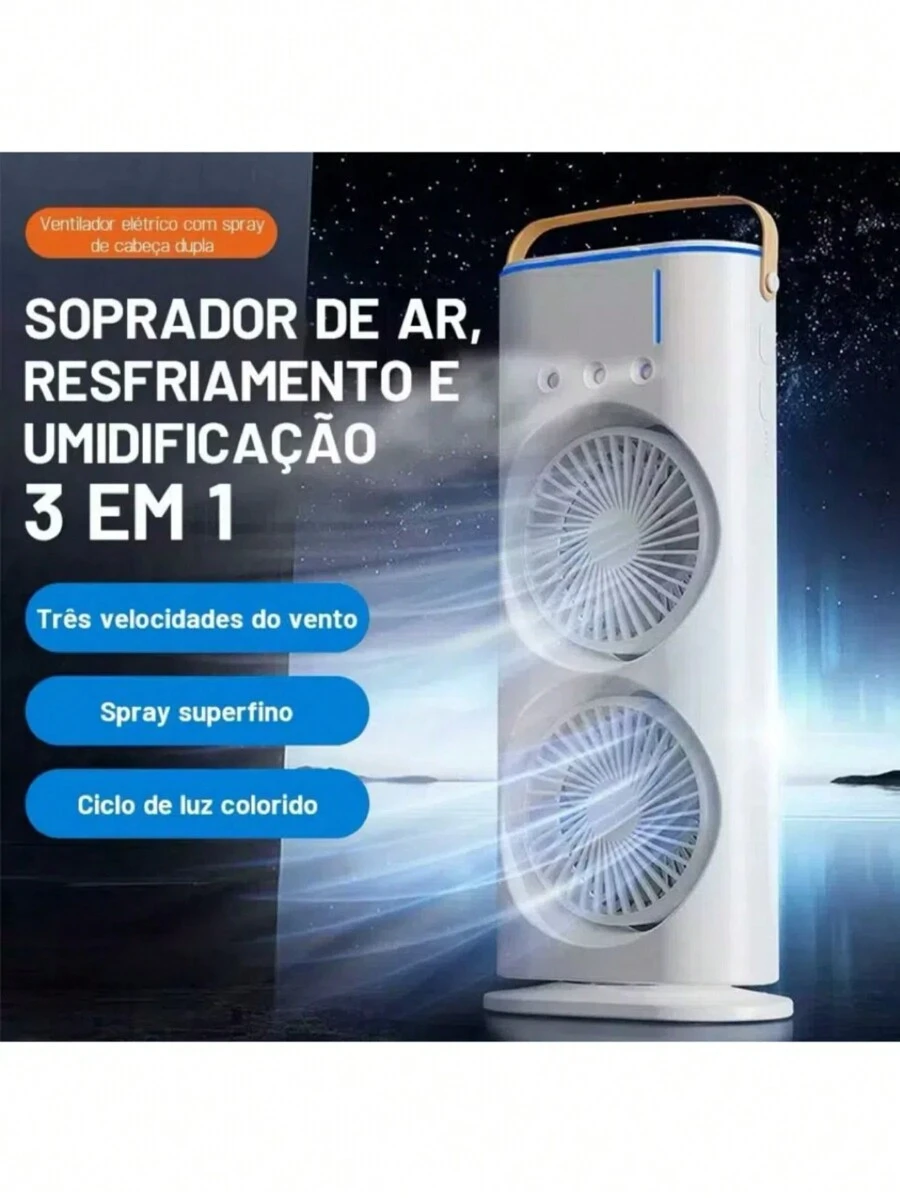 NEW Mini Portable Air Conditioner Arctic Air Cooler Humidifier Led ...