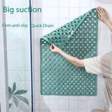 Non-Slip Bath Mat For Tub With Drain Holes And Suction Cups - Ideal For Everyone - Machine Washable Bathtub Mat Home Bathroom Decor Bath Rug Floor Carpet Outdoor Rug Door Mat Fall Decor Bathroom Accessories Back To School Entryway Decor - Multicolor - View 5