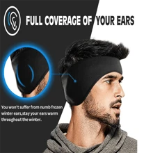 2pcs Winter Fleece Ear Warmer Headband, Earmuffs For Cold Weather, Keeps Ears Warm, Suitable For Skiing, Running, Cycling