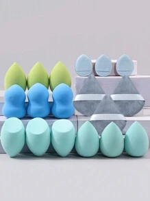 18pcs Professional Makeup Sponge And Puff Kit, Dry & Wet Dual Use, Non-Absorbing, Convenient & Durable Makeup Sponge Set - Multicolor - View 8