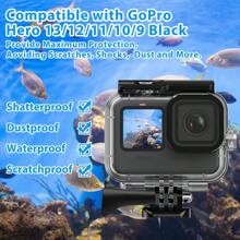 Case Waterproof For GoPro Hero 13 12 11 10 9 Black 60M Housing Diving Protective Anti-Drop Protective Shell Scratch Avoidance
