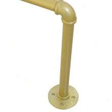Ubfhonsi Gold Iron Industrial Pipe Wall Mounted Clothing Rack Wedding Dress Bridal Garment Rack Stand Retail Display Closet Organization Room Decor Home Decor Fall Decor Bedroom DecorCoat Hanger Back To School - Gold - View 7