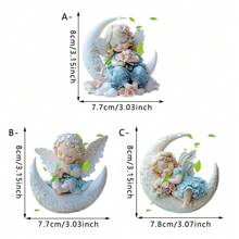 1PC 2D Cute Moon Angel Acrylic Pendant, Multi-Function Pendant Holiday Decorations, Car Interior Rearview Mirror Decoration Pendant Backpack, Keychain, Home Decoration And Other Multi-Scene Atmosphere Pendant, Perfect Gift Choice.