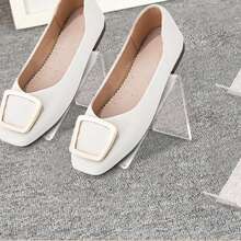 2 pezzi di Rastrelliera trasparente per scarpe in plexiglass, supporto per scarpe in acrilico trasparente