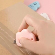 3Pcs Cute Box Opener Cutter, Mini Utility Knife For Letter Small Box Opening Paper Cutting Cloud Shaped Package Opener Cutter For Home And Office Use Pocket Knife Back To School,Back To School,School Supplies