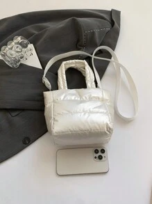 极简轻质尼龙羽绒夹克、百搭小手提包和斜挎包