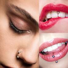 16G Horseshoe Rings Surgical Steel Nose Septum Horseshoe Hoop Earring Eyebrow Tragus Lip Rings Daith Helix Piercing Jewelry For Women Men 7-12mm Smily Piercing Jewelry (100pcs Ball And 40pcs Hoop) - 100PcsBall40PcsHoops - View 6