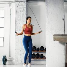 Corda da salto veloce con contapassi, manico in schiuma EVA antiscivolo, corde da salto regolabili, accessori per palestra