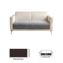 1pc Solid Color Waterproof Sofa Cover, Non-Slip, Pet-Friendly, Simple Style, Non-Sticky, Suitable For Bedroom, Living Room, Office Home Decor, Fits Single, Loveseat, 3-Seater, 4-Seater And Sectional Sofas