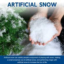 50g Künstlicher Schnee für Innendekorationen zu Weihnachten, Schneeszenenerie Fotografie, Ausstellungsrequisite, Inhaltsstoff: Natriumpolyacrylat