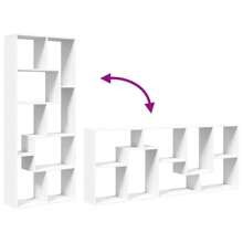 VidaXL Room Divider Bookcase White 67x25x161.5 Cm Engineered Wood - 白色 - 查看 7