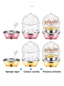 Máquina Hervidor Cocedor De Huevos Vapor Huevos Eléctrica - Multicolor - Ver 4