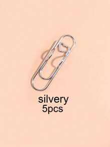 5pcs Rose Gold Metal Pen Clips, Multifunctional Pen Clips, Note Book Sticks, Paper Clips Stationery Tools Back To School,Back To School,School Supplies