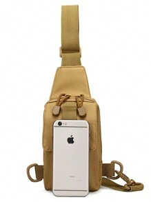 Men's Tactical Sports Crossbody Bag Outdoor Men's Messenger Bag Small - 卡其色 - 查看 3