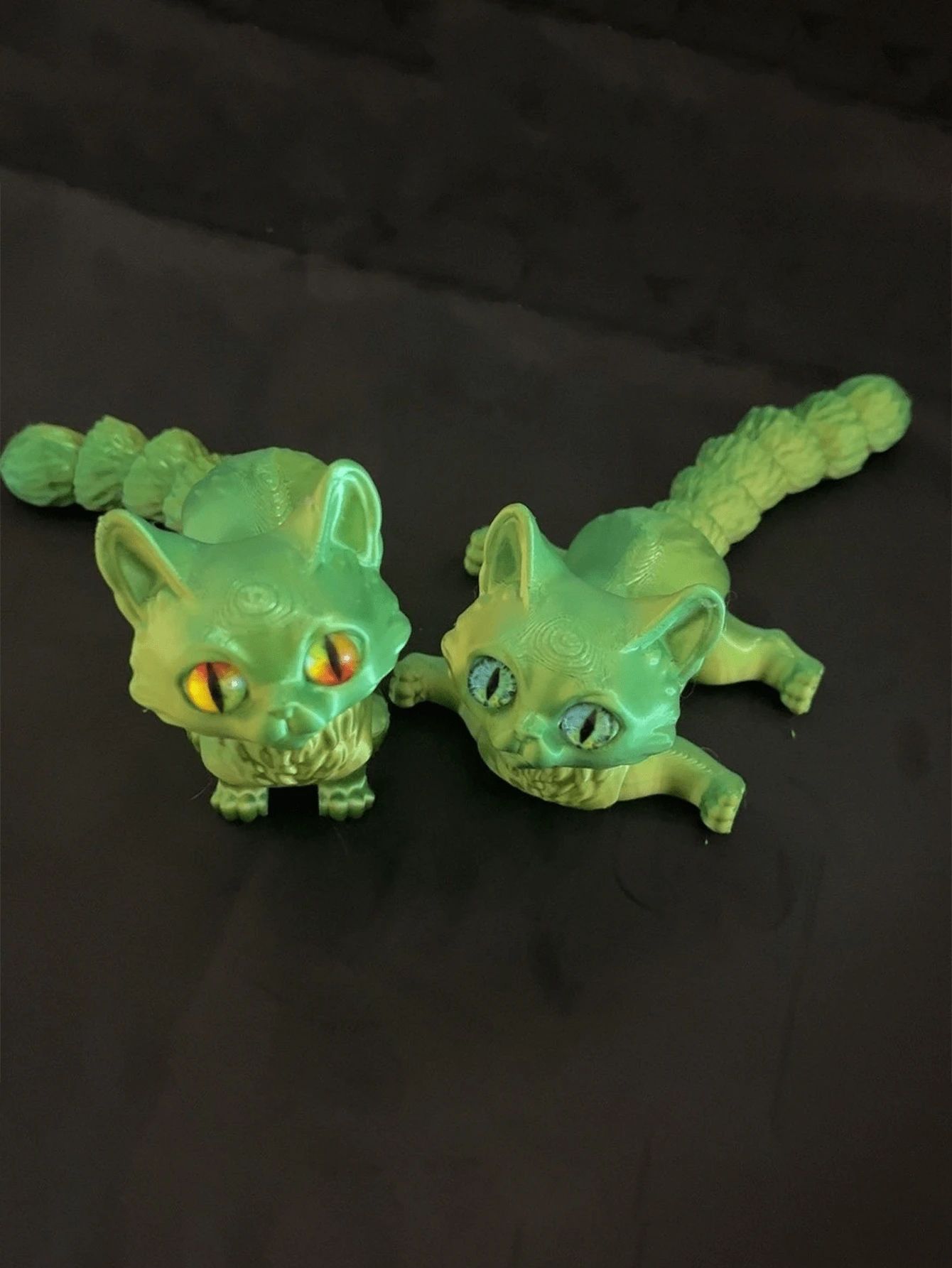 1pc Figurine de chat Art Déco qui s'étire