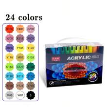 60 Colors Acrylic Marker Pens Set, Dual Tip Broad/Fine Point, Water-Based Paint, For Art, Painting, Ceramic, Graffiti