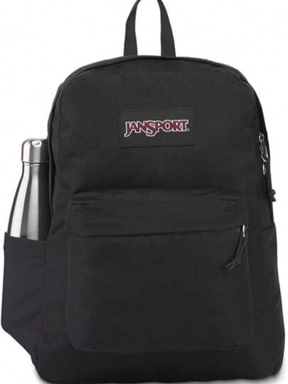 jansport all black backpack Agave (Black) 32L  CityLineUSA Made in part with recycled materials Jansport Main Campus Black Backpack