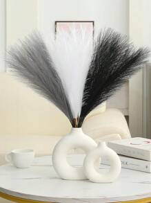 12/24pcs Faux Pampas Grass Artificial Reeds Large Tall Fluffy Artificial Fake Flower Bulrush Reed Grass Artificial Plants Boho Decor For Wedding Party Decoration, Home Living Room Bedroom Decor, Vase Arrangement, DIY Photoshoot Props Gifts Birthday Graduation,Fall Decor,Autumn - Multicolor - View 6