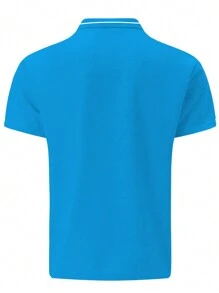 Fashion Golf & Business Checkered 3D Print Short Sleeve Polo Shirt, Men Casual Summer Bestseller - Multicolor - View 3