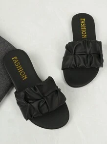 Sandali alla moda per bambini da usare all'aperto, con punta quadrata, scarpe piatte, con cinturino, nuovo stile per ragazze, eleganti ciabatte da spiaggia