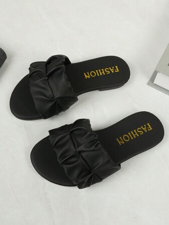 Kids Fashion Outdoor Sandals, Summer Square Toe Flat Shoes, Lace-Up Sandals, New Girls Shoes, Fashionable Beach Slippers