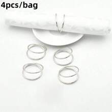 20 件/包、12 件/包、6 件/包、4 件/包、2 件/包金属餐巾环、金属螺旋餐巾环、简易合金餐巾环，适用于婚礼、招待会、晚宴、聚会、自助餐