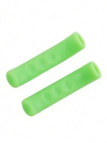 2pcs Mountain Bike Handle Bar Bicycle Grips Brake Handle Silicone Cover Mountain Bike Protective Rubber Handlebar Grips Cover Bicycle Accessories - Multicolor - View 7